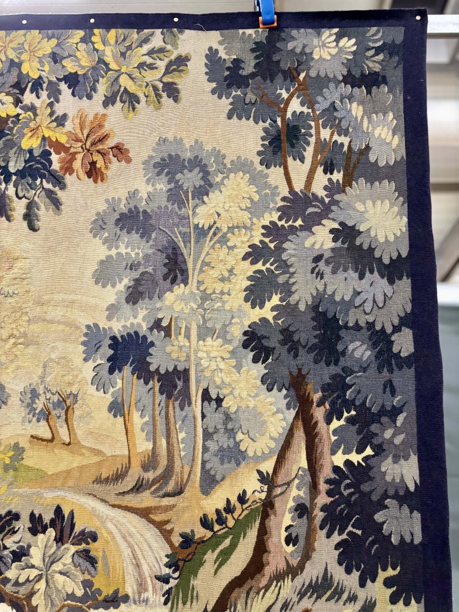 Tapisserie d'Aubusson "Chasse au Loup", Atelier Jean Picaud, France, milieu XXe siècle-photo-3