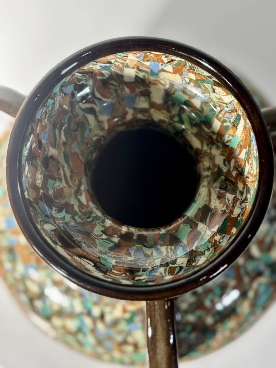 Monumental Vase By Jean Gerbino (1876-1966) - Vallauris, France-photo-4