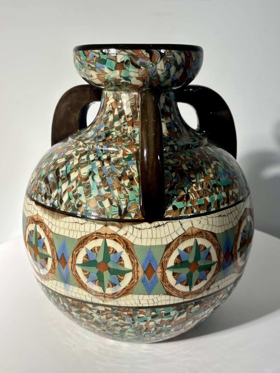 Monumental Vase By Jean Gerbino (1876-1966) - Vallauris, France