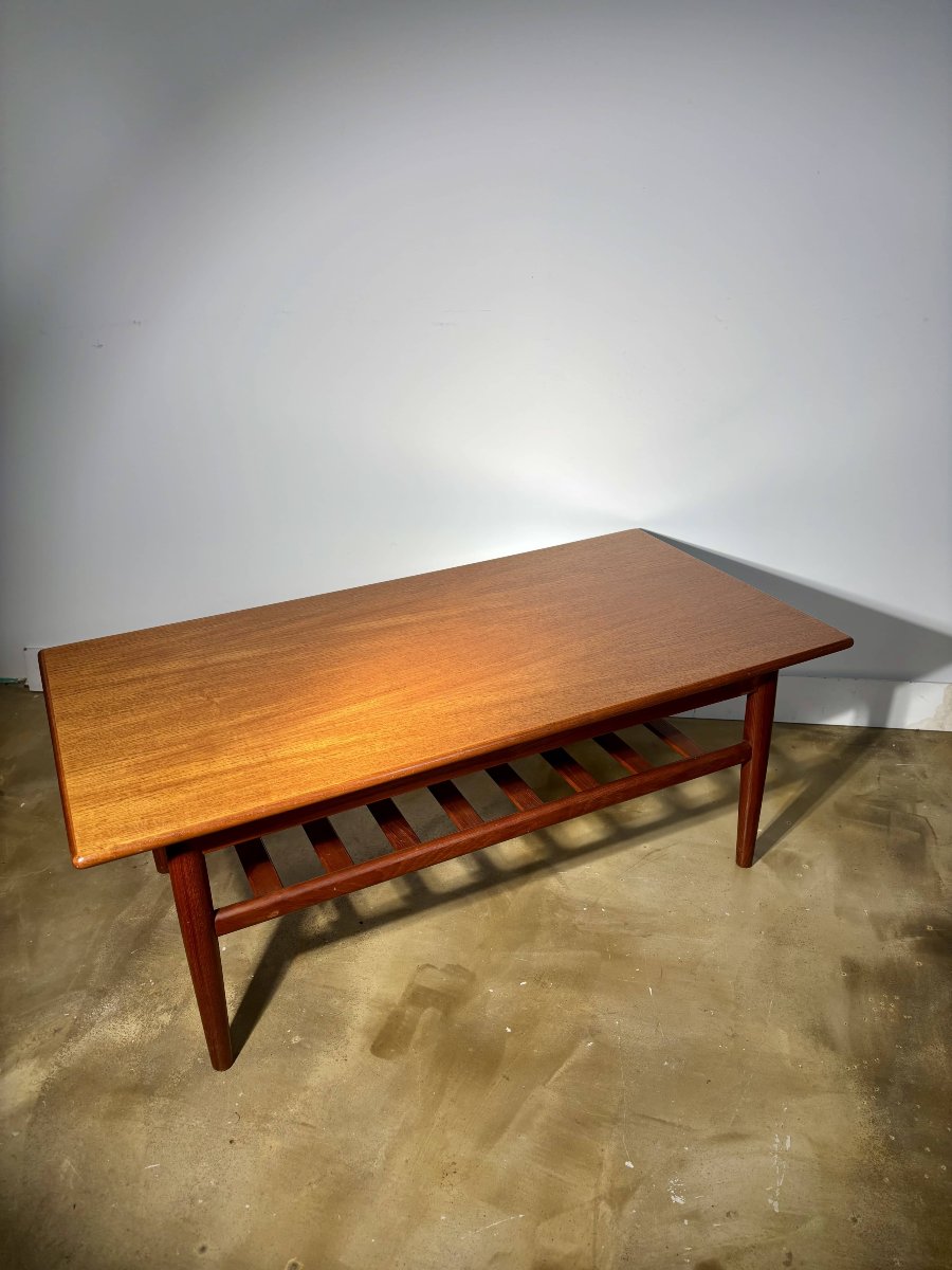 Table basse en teck de Trioh Mobler - Danemark, circa 1960-photo-3