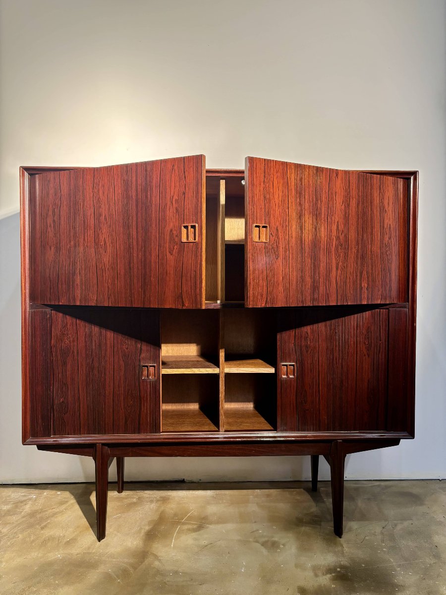 Highboard Cabinet In Rio Rosewood By Oswald Vermaercke , Belgium - 1960-photo-2