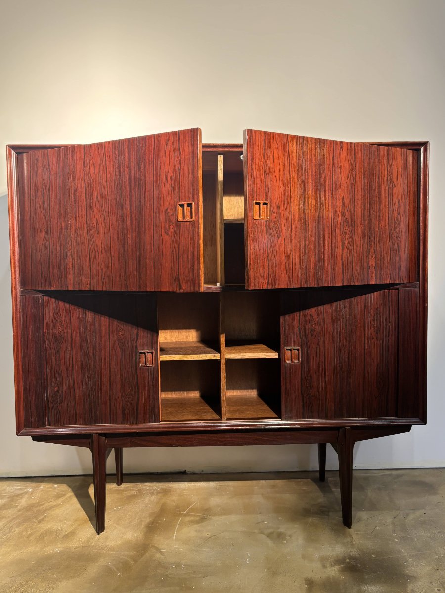 Highboard Cabinet In Rio Rosewood By Oswald Vermaercke , Belgium - 1960-photo-1