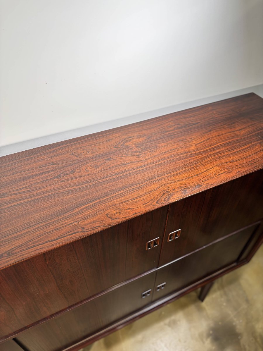 Highboard Cabinet In Rio Rosewood By Oswald Vermaercke , Belgium - 1960-photo-5