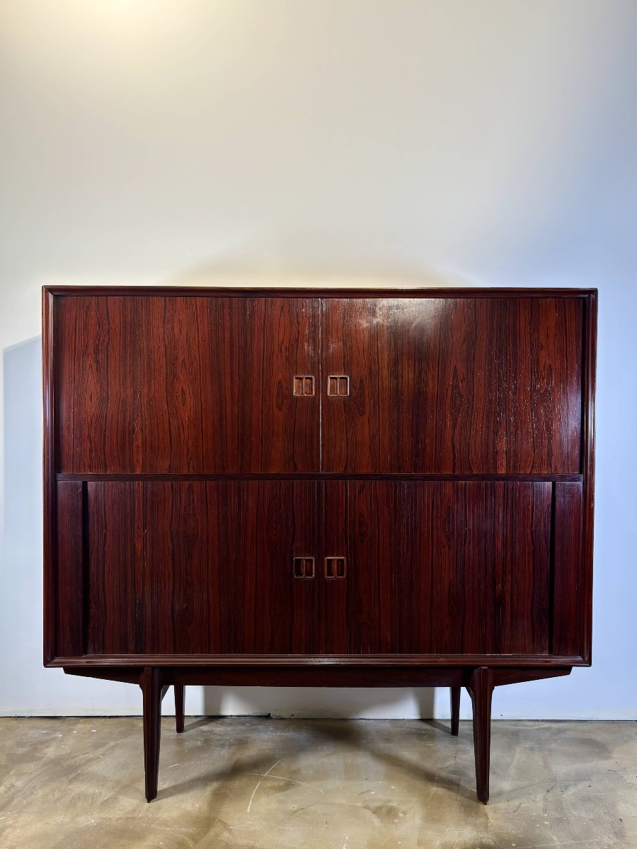 Highboard Cabinet In Rio Rosewood By Oswald Vermaercke , Belgium - 1960