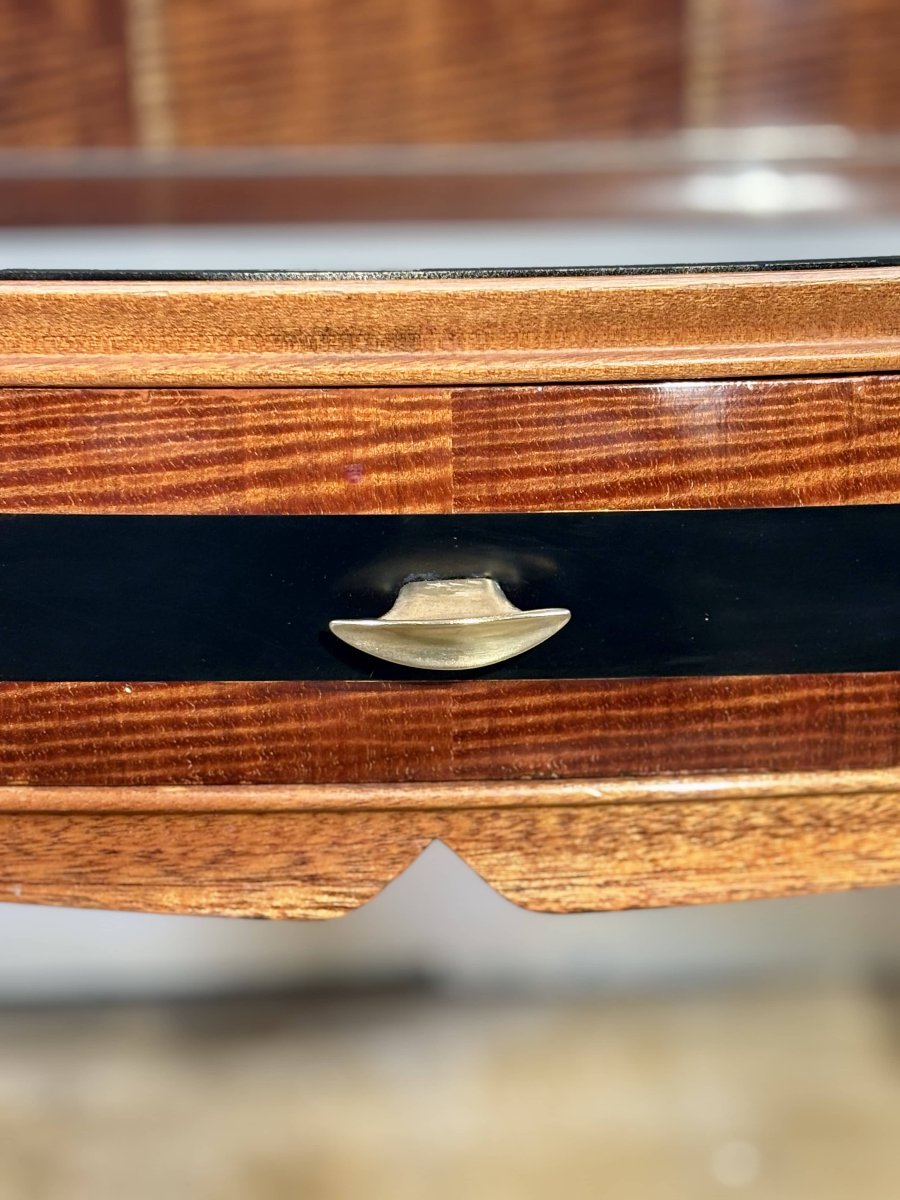 Paire de tables de chevet - Dans le goût de Paolo Buffa, Milan,  circa 1960-photo-4