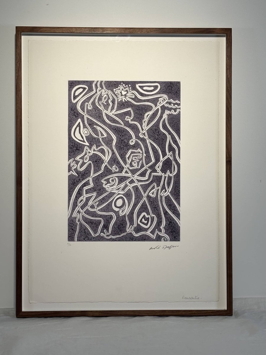 André Masson (1896–1987) – “rencontre” – Original Print, Signed And Numbered 4/50 – France, 197-photo-2
