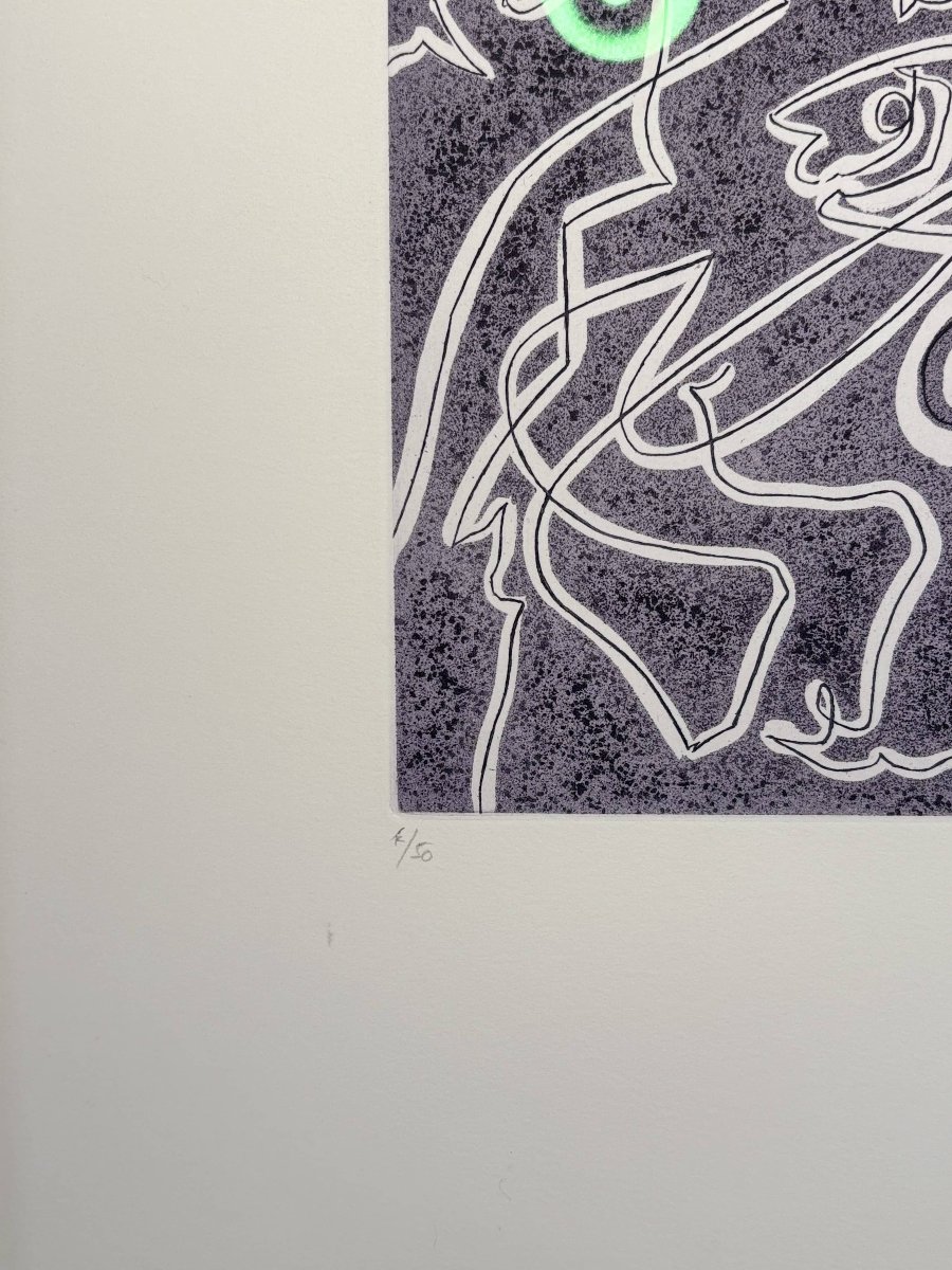 André Masson (1896–1987) – “rencontre” – Original Print, Signed And Numbered 4/50 – France, 197-photo-4