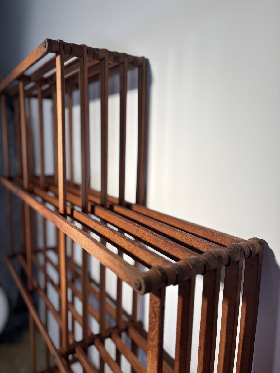 Modular Folding Bookcase, Attributed To Vico Magistretti, Italy Circa 1970-photo-1