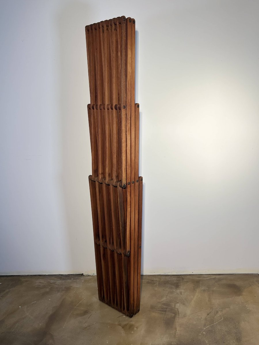 Modular Folding Bookcase, Attributed To Vico Magistretti, Italy Circa 1970-photo-7