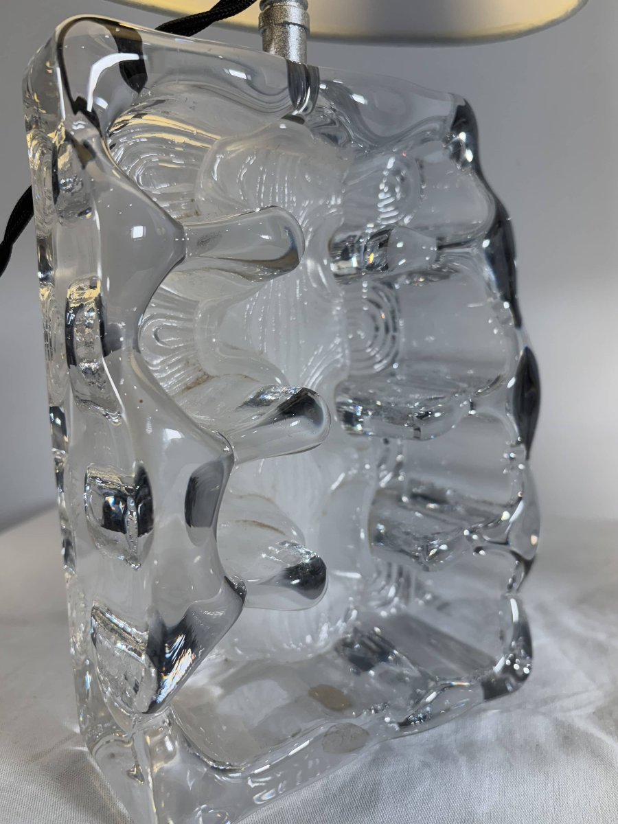 Daum - Paire de lampes en cristal, modèle Lynx, Jean-Pierre Demarchi pour Daum, France, 1973-photo-4