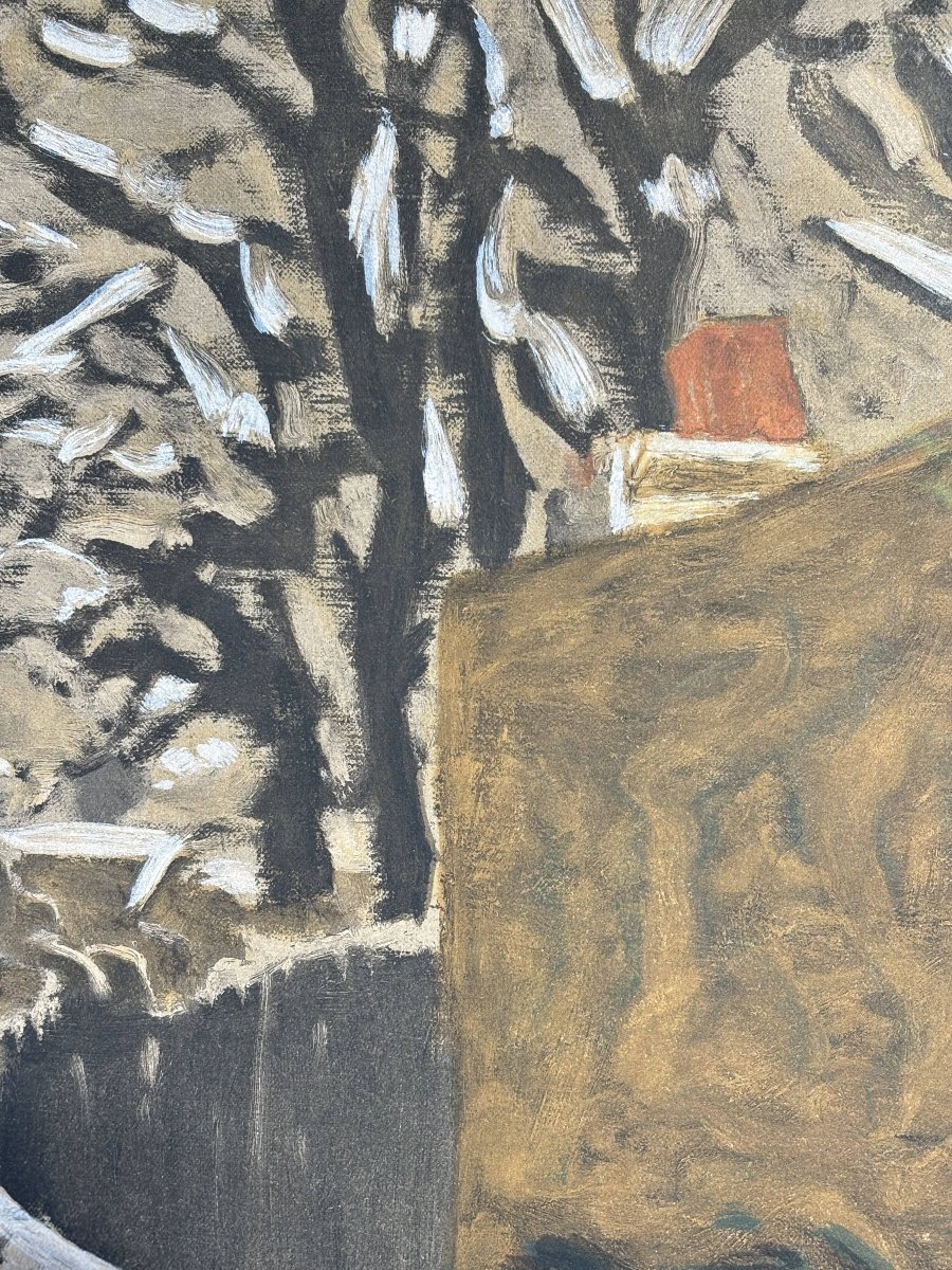 After Pierre Bonnard (1867–1947) — Snowy Landscape, Child In A Hood — Mid 20th Century-photo-1