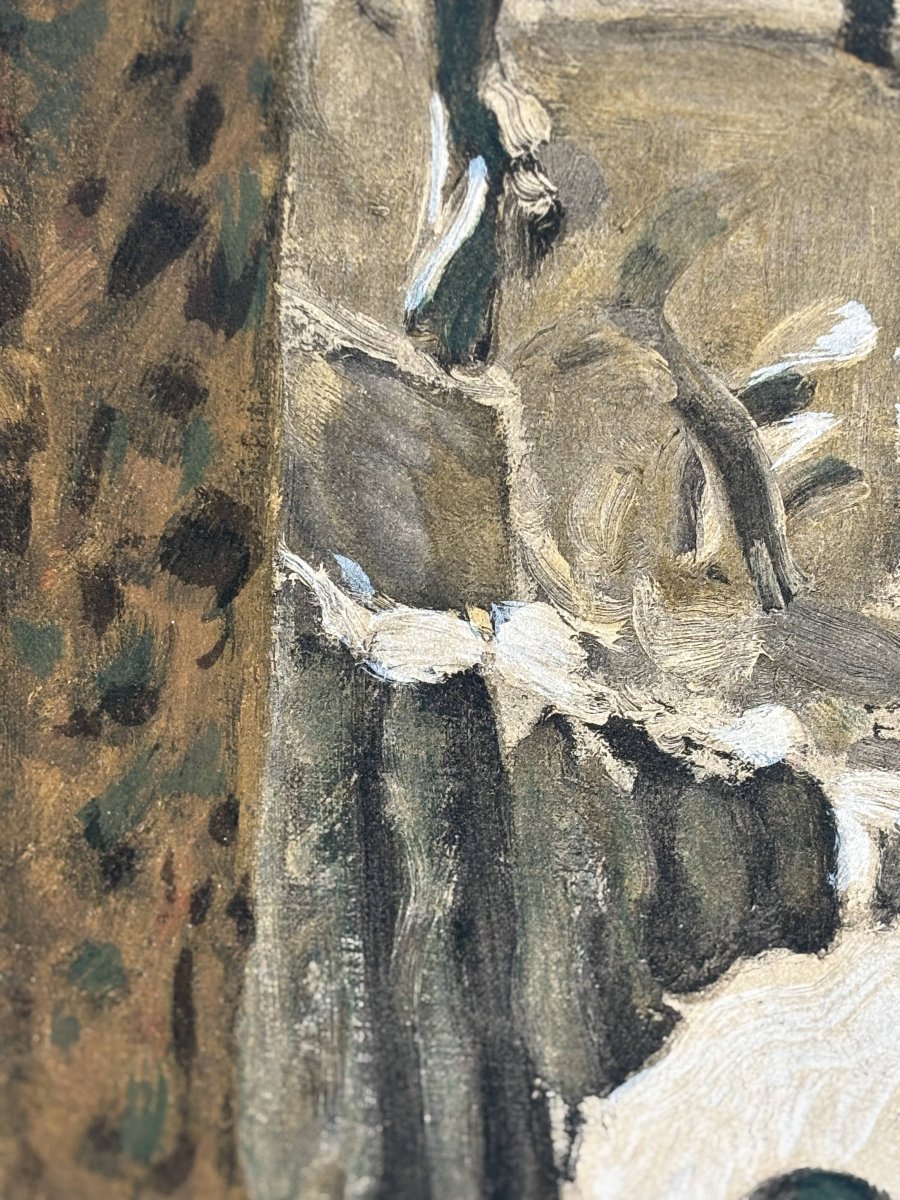 After Pierre Bonnard (1867–1947) — Snowy Landscape, Child In A Hood — Mid 20th Century-photo-5