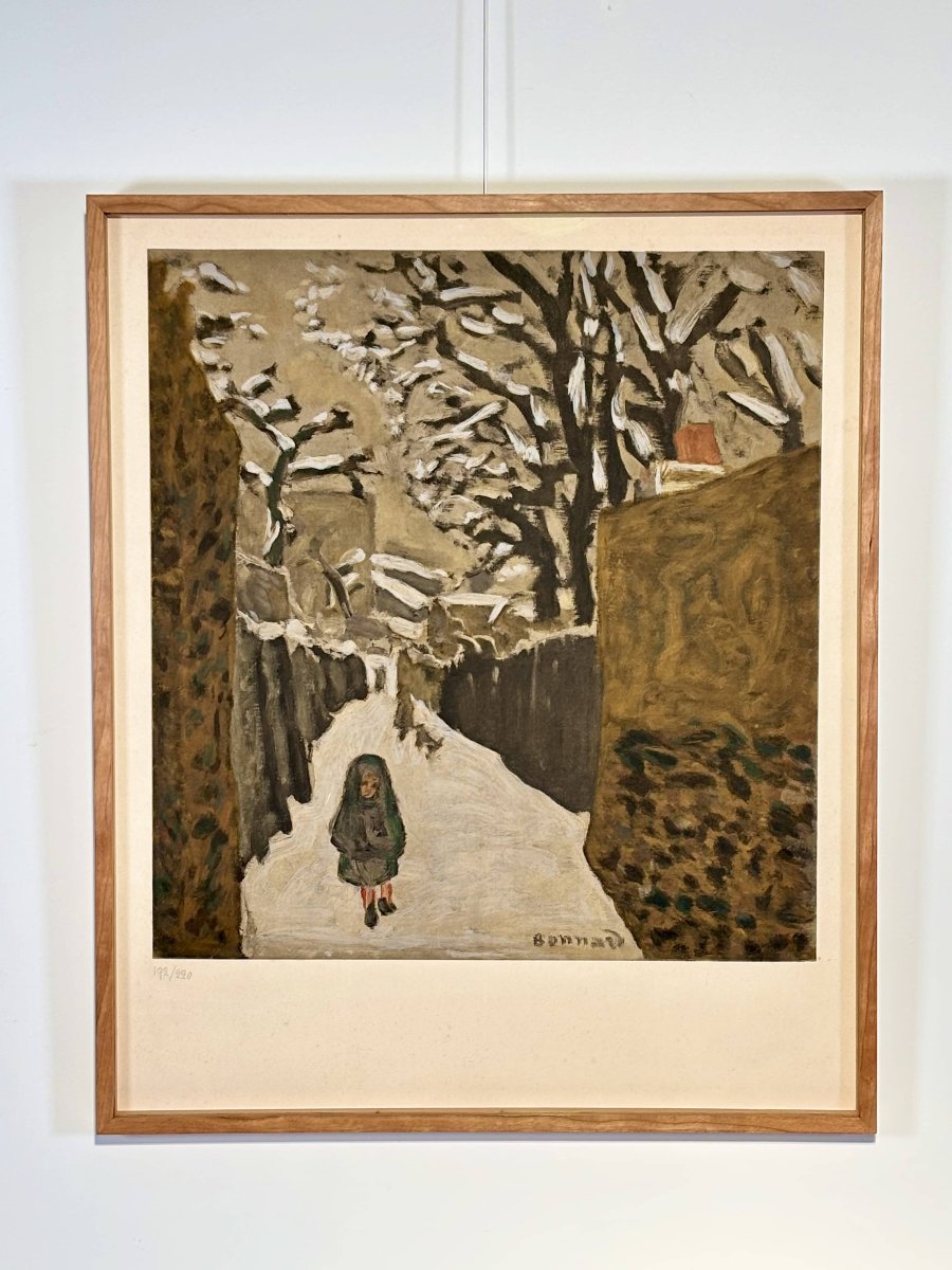 After Pierre Bonnard (1867–1947) — Snowy Landscape, Child In A Hood — Mid 20th Century
