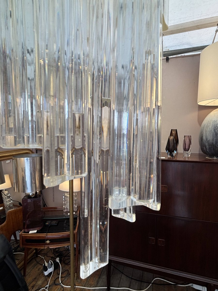  Important lustre cascade Venini en verre de Murano – Italie, vers 1960-1970-photo-1
