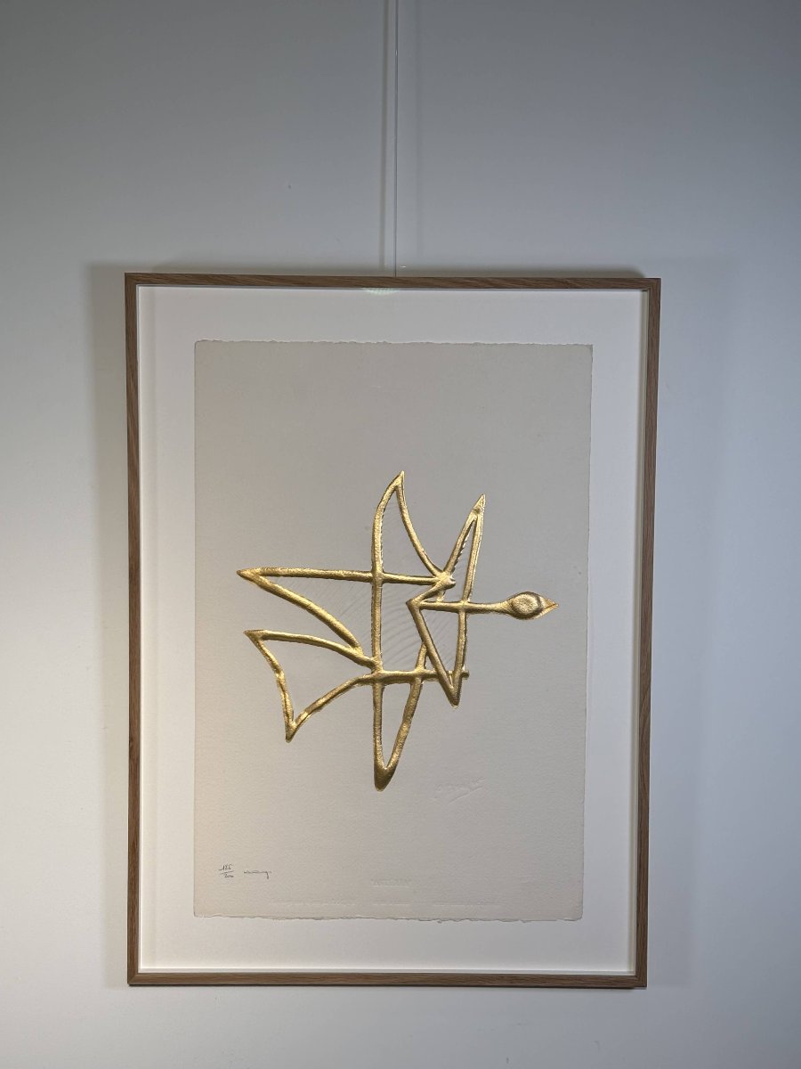 Georges Braque (after) - “astéria,” Fine Gold-embossed Print - Heger De Löwenfeld, C. 1970-photo-1