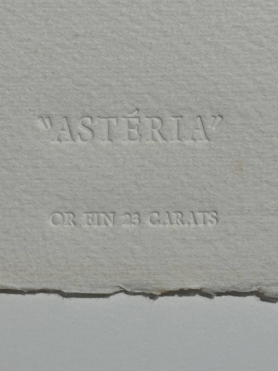 Georges Braque (after) - “astéria,” Fine Gold-embossed Print - Heger De Löwenfeld, C. 1970-photo-2