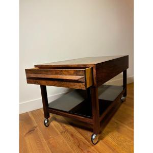 Side Table/coffee Table In Rosewood Veneer By Torbjorn Afdal For Bruksbo