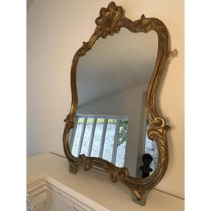 Golden Rocaille Style Mirror, Early 20th