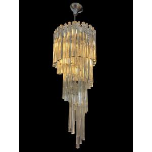  Important lustre cascade Venini en verre de Murano – Italie, vers 1960-1970