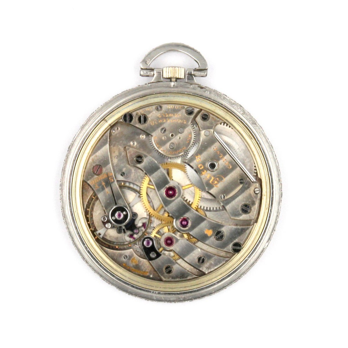 Diton - Platinum And Diamond Pocket Watch-photo-2
