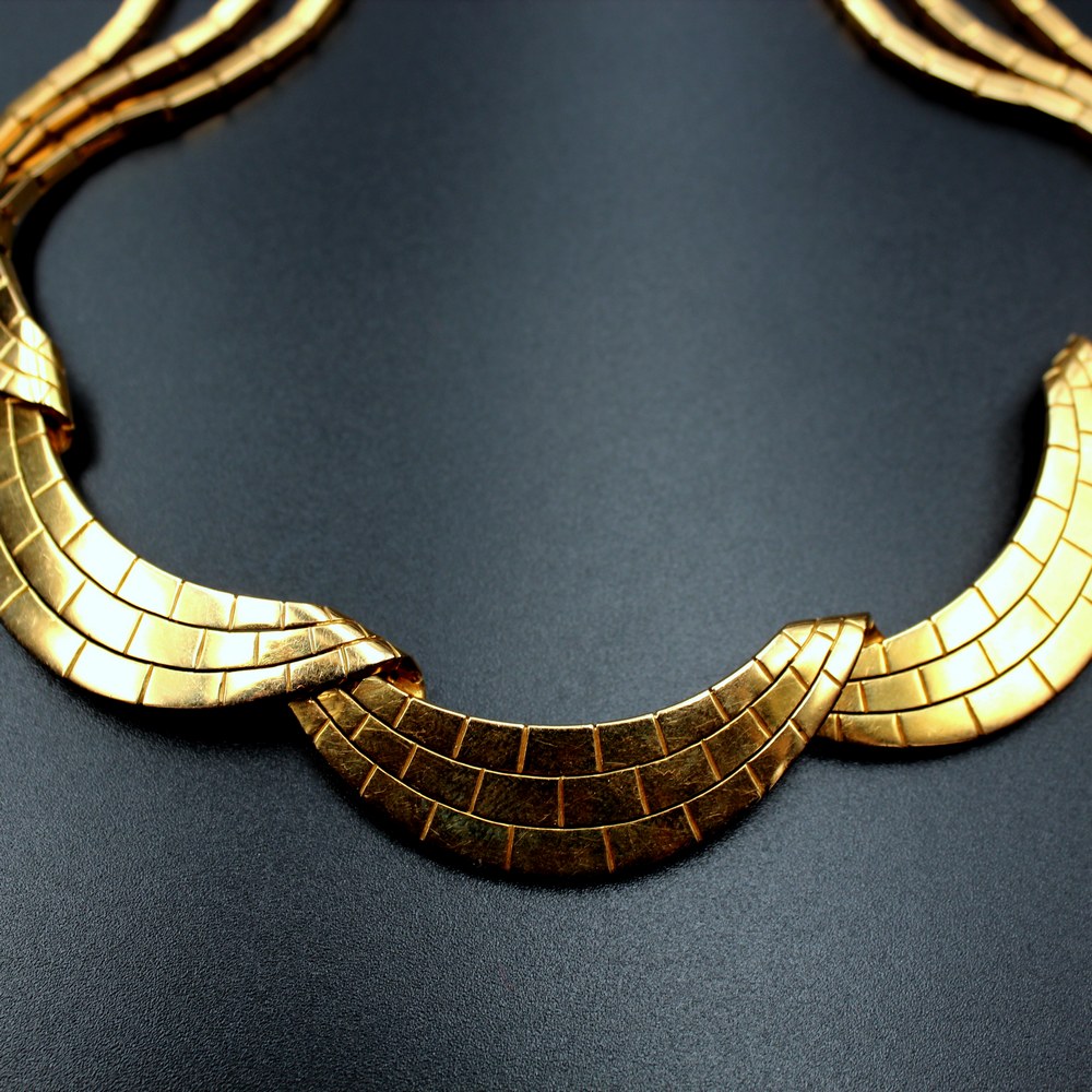 Drapery Necklace 1950s-photo-2