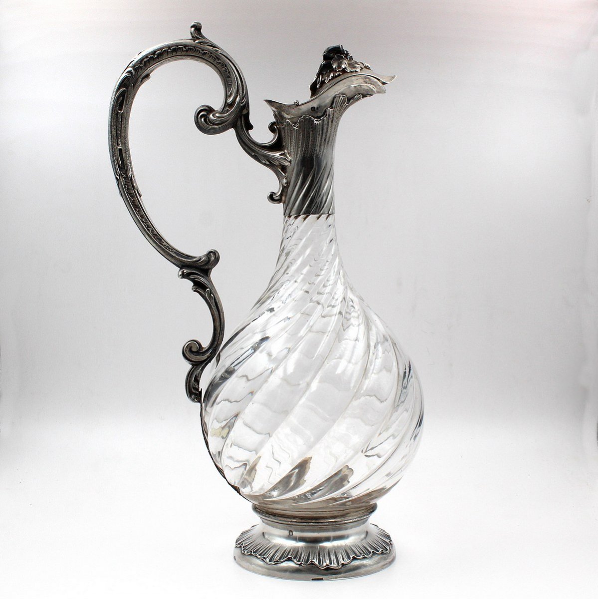 CARDEILHAC - Carafe à vin en cristal et argent