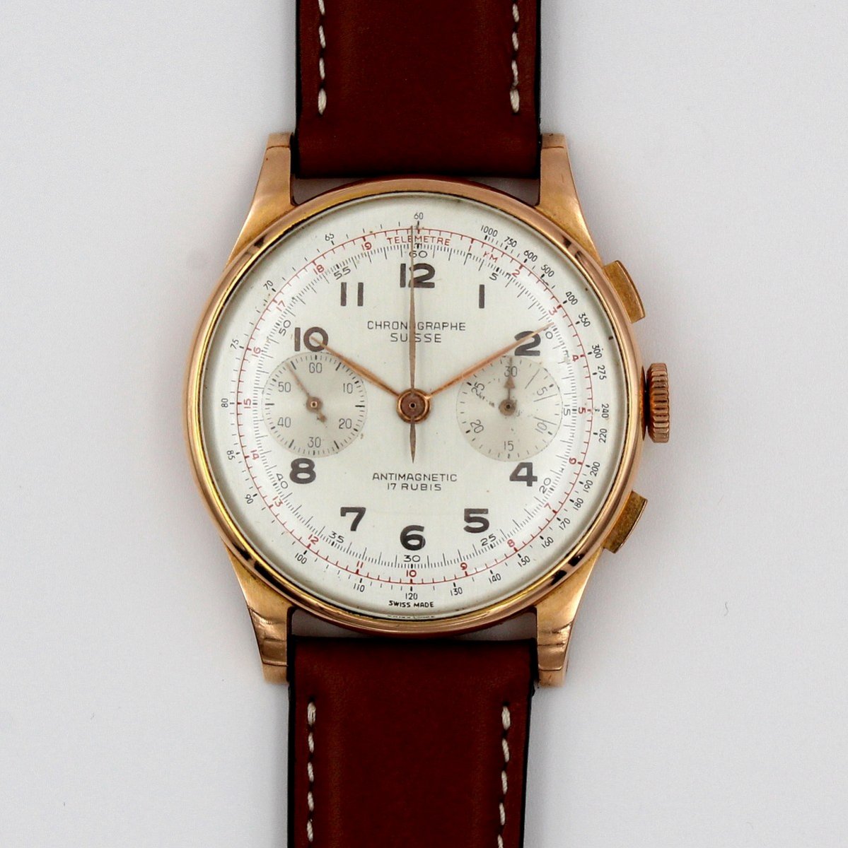 Montre bracelet chronomètre double compteur