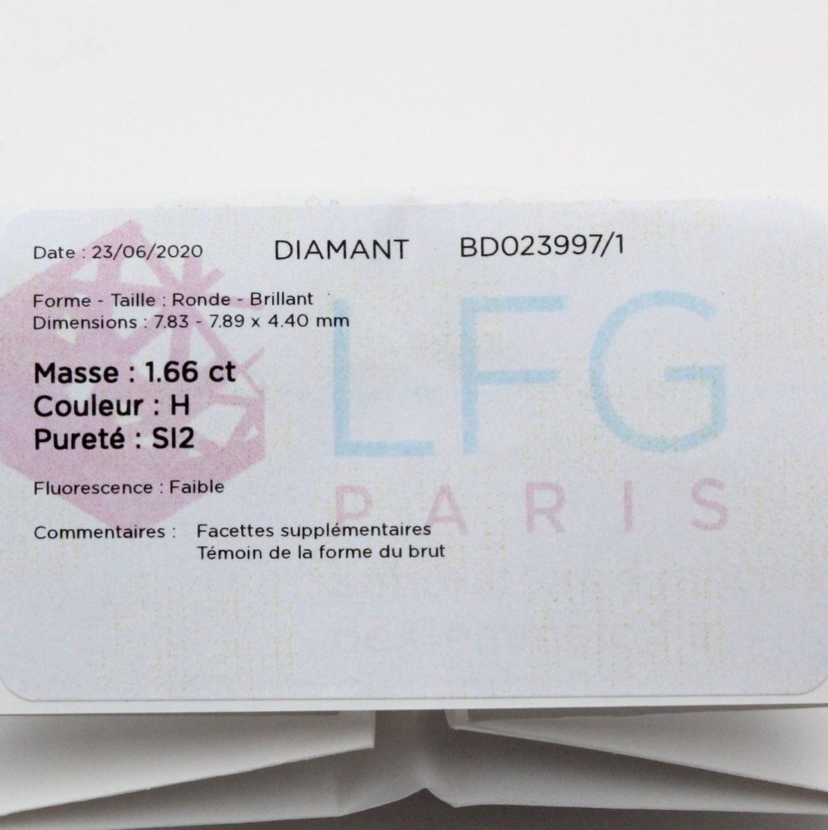 Bague brillant solitaire 1.66 ct-photo-2