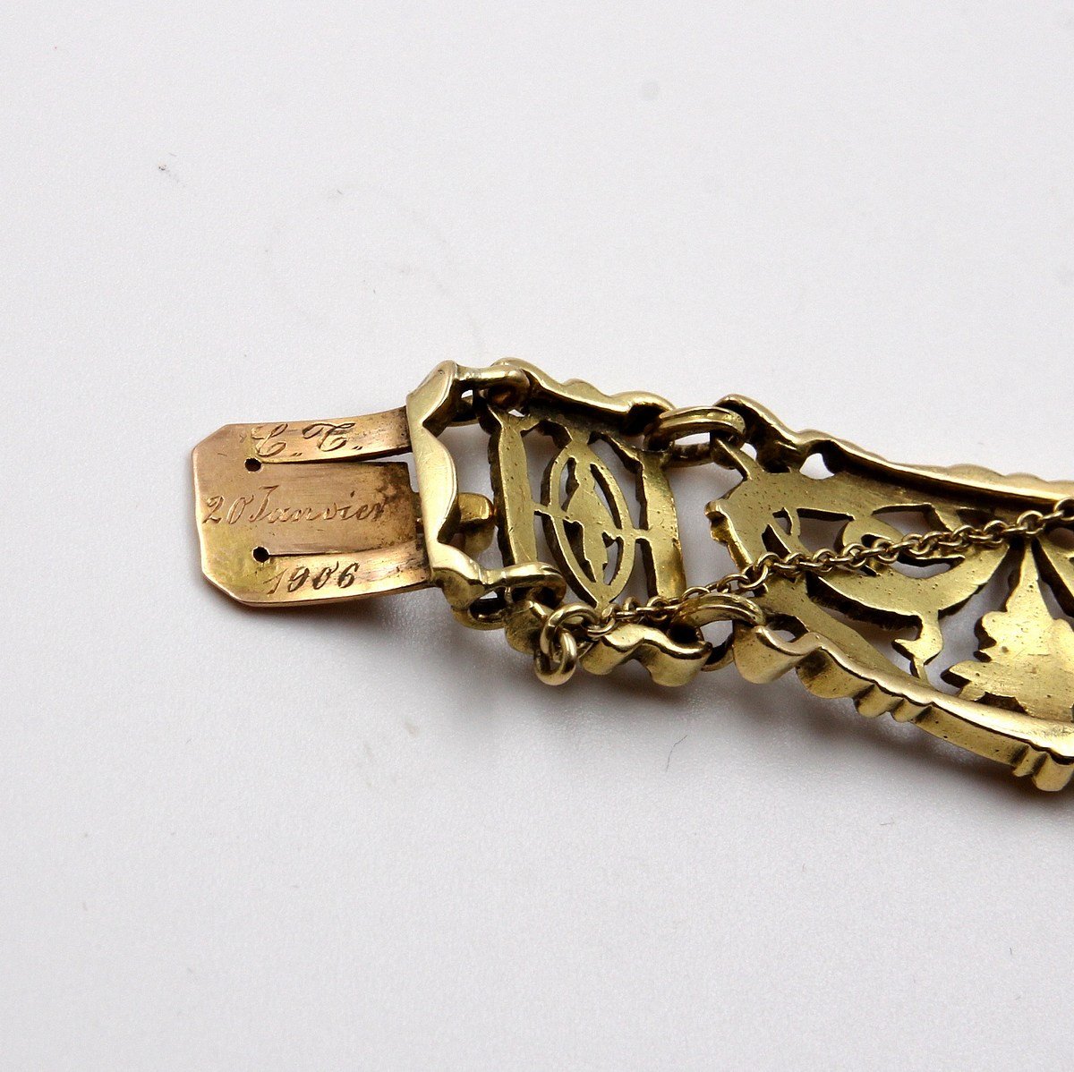 Léopold Gautrait (1865/1937) - Articulated Ribbon Bracelet-photo-3