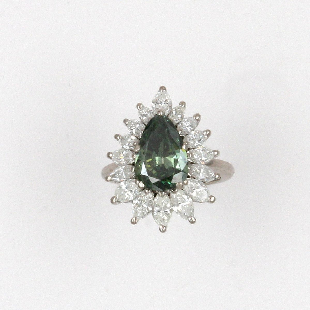 Green Diamond Ring