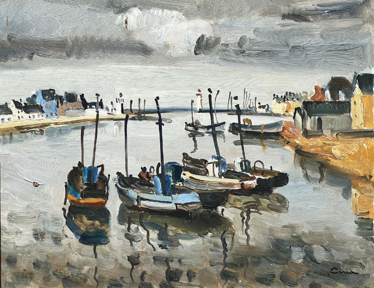 Le port du Guilvinec, Bretagne, par Edmond Ceria