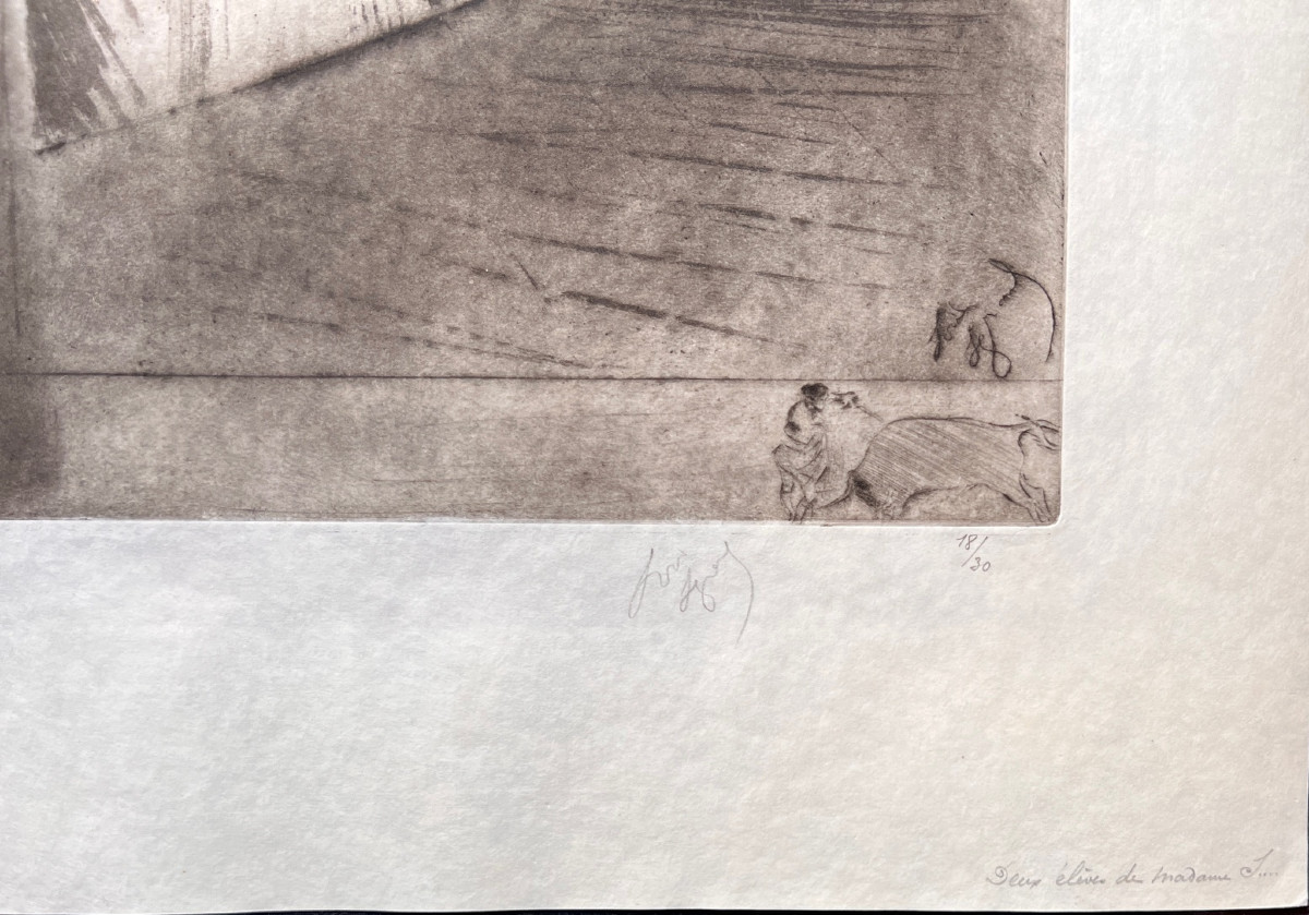 Two Students Of Madame..., By Louis Legrand, 1908-photo-2
