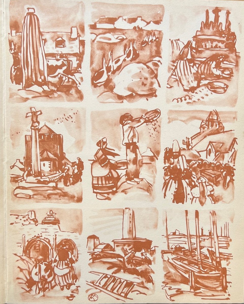Mathurin Méheut, Broderies en Bretagne, De La Varende-photo-3