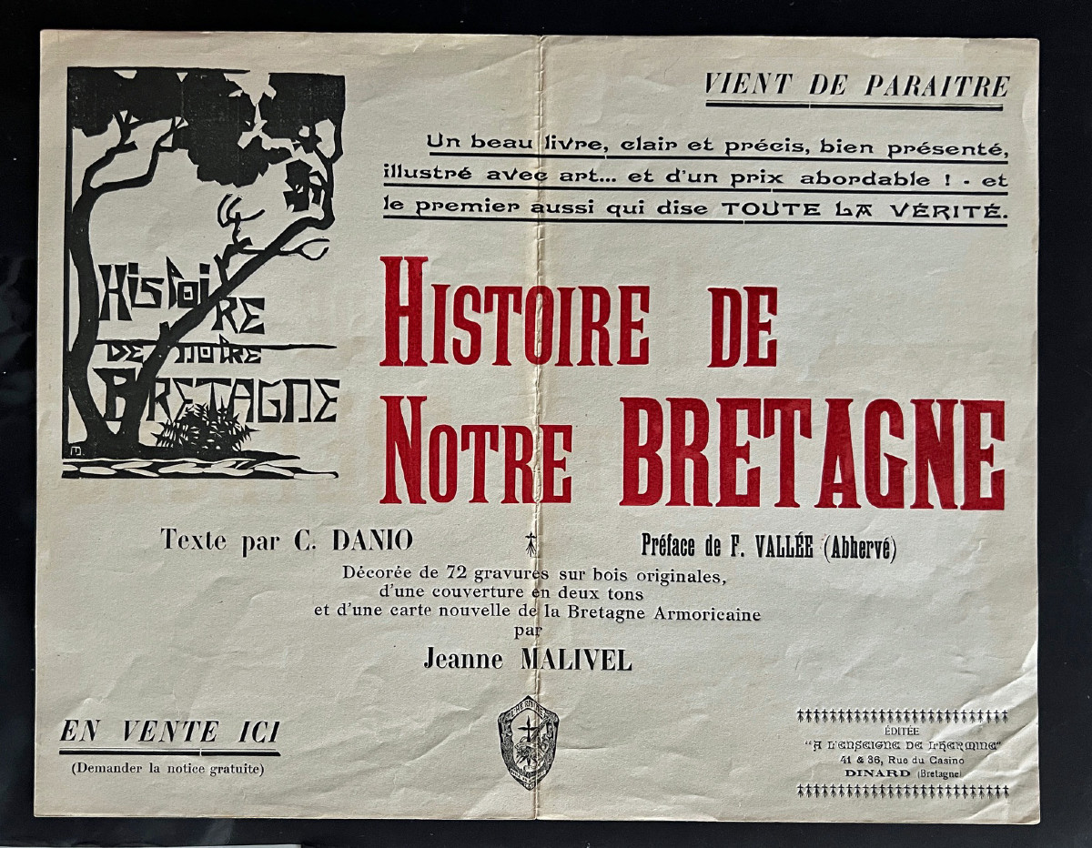 Jeanne Malivel, Histoire de Notre Bretagne, 1922