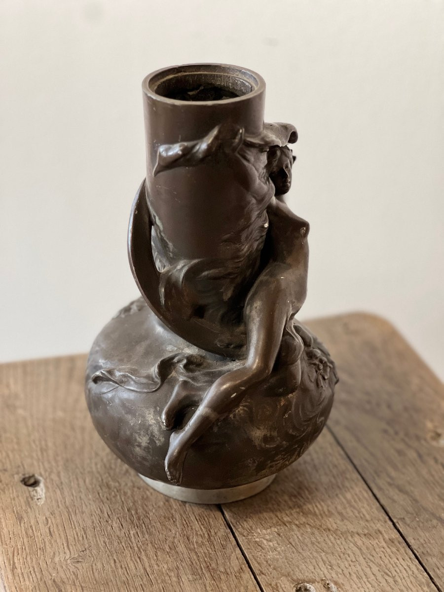 Vase du sculpteur Louis Moreau, XIXème siècle-photo-2