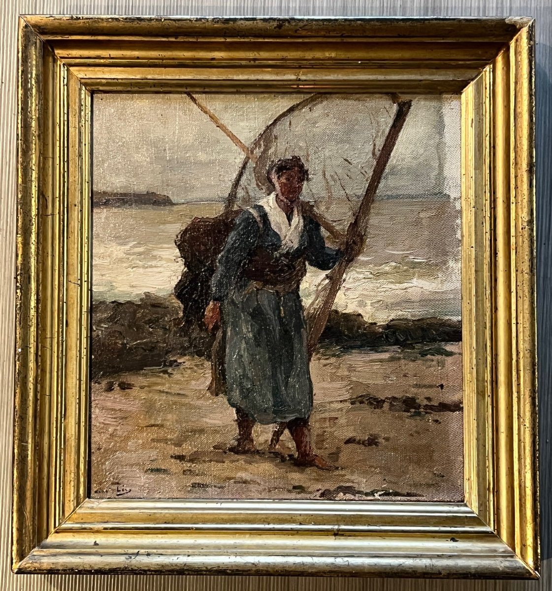 Fishmonger With A Dip Net, Henri-leopold Levy, C.1890-photo-2