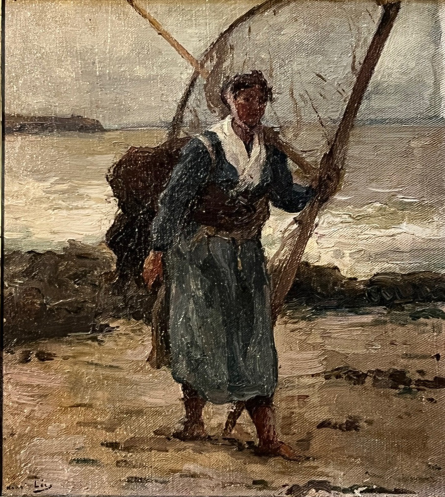 Fishmonger With A Dip Net, Henri-leopold Levy, C.1890