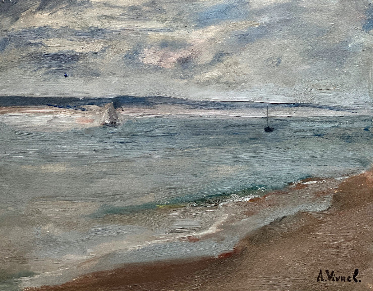 Bord de mer, Bretagne, par André-Léon Vivrel (2)