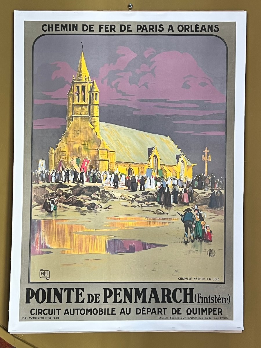 Alo, Poster From 1926, La Pointe De Penmarc'h, Brittany-photo-3