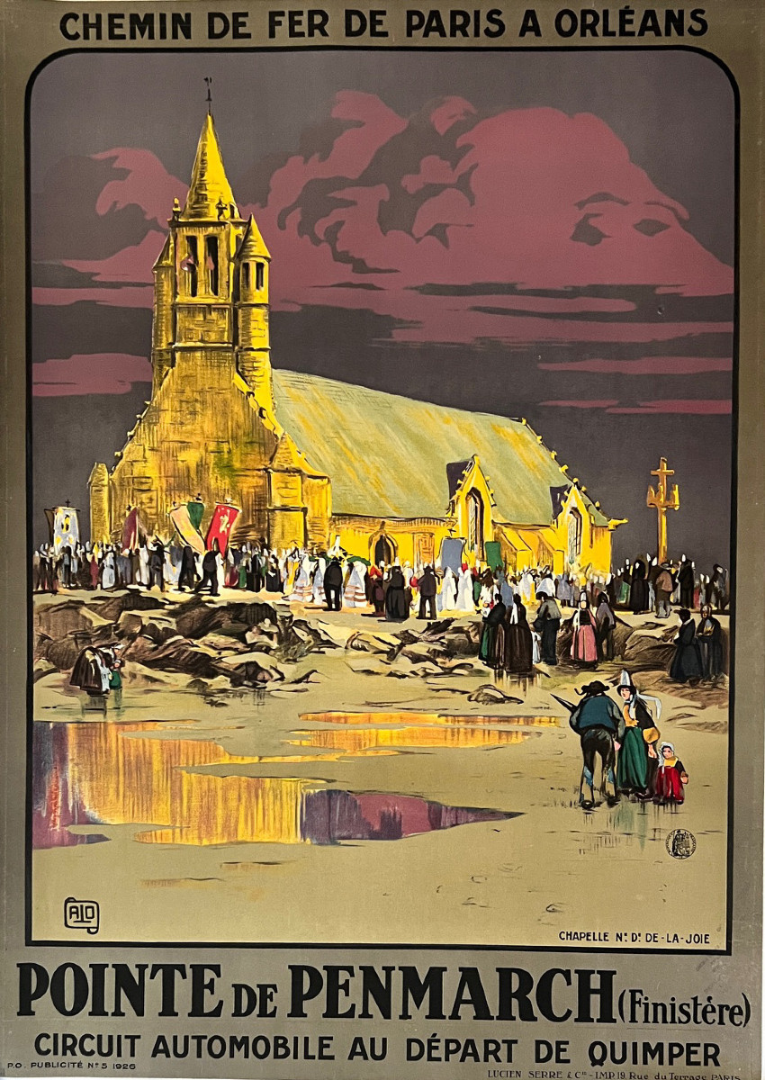 Alo, Poster From 1926, La Pointe De Penmarc'h, Brittany