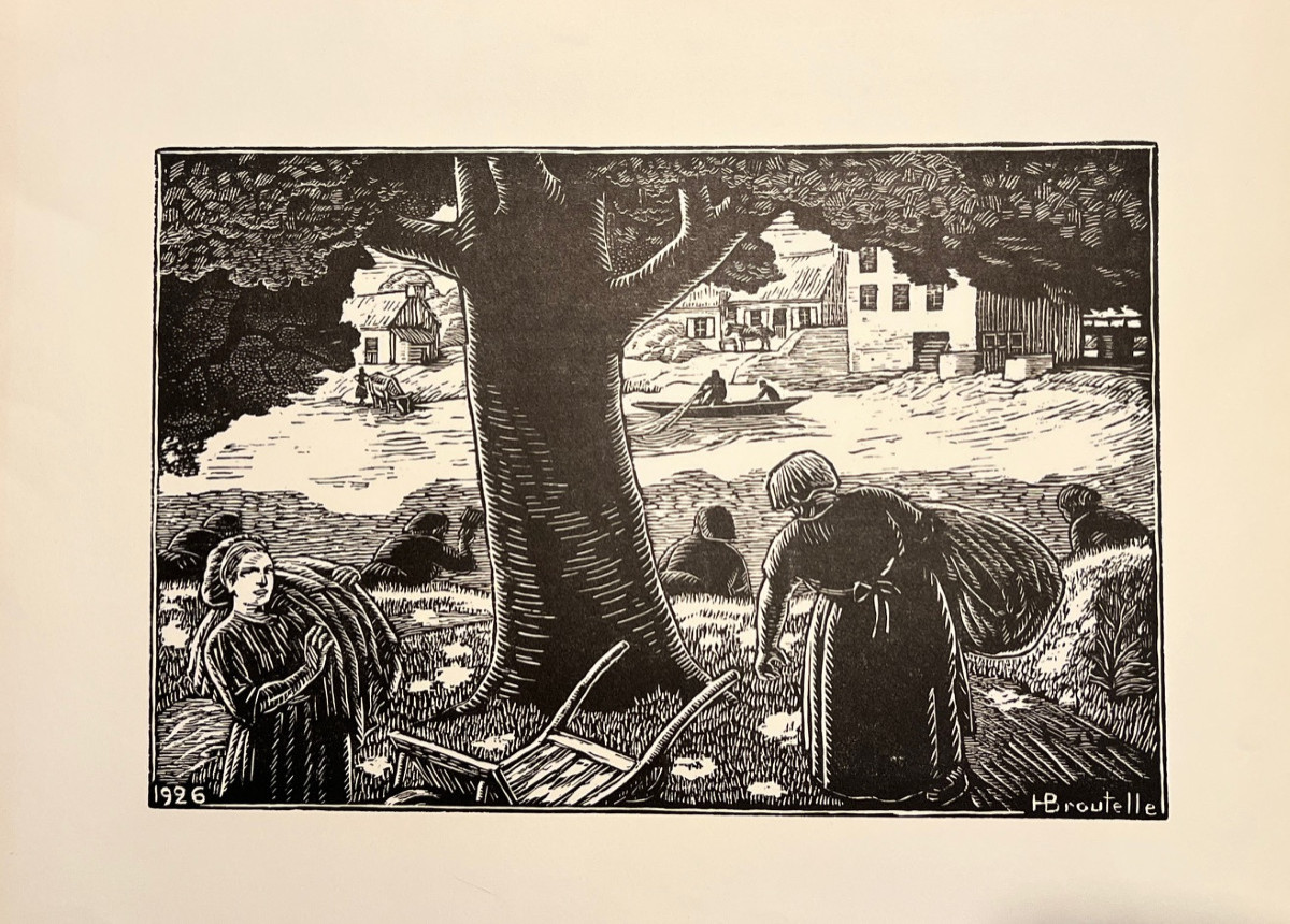 Les lavandières, Bretagne, 1926, par Honoré Broutelle