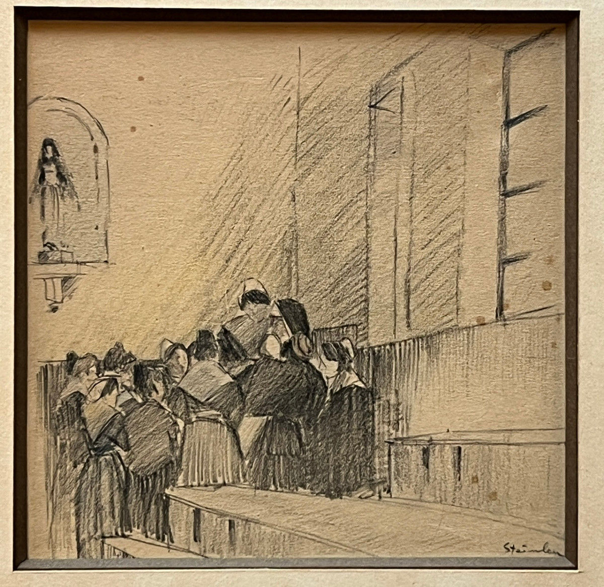 Steinlen, dessin au fusain