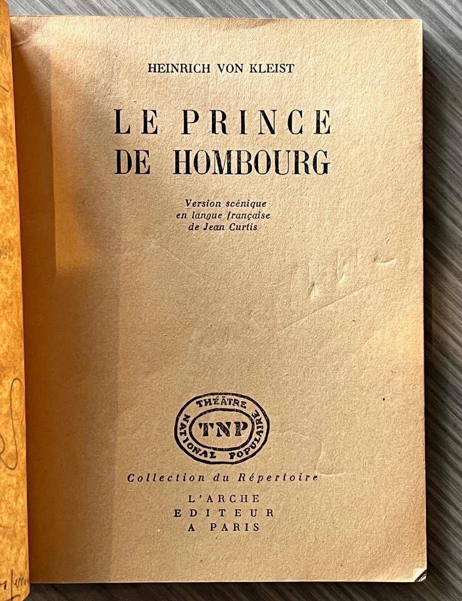 Le Prince de Hombourg, 1952, Festival d'Avignon, TNP, Gérard Philippe, Jean Vilar-photo-2