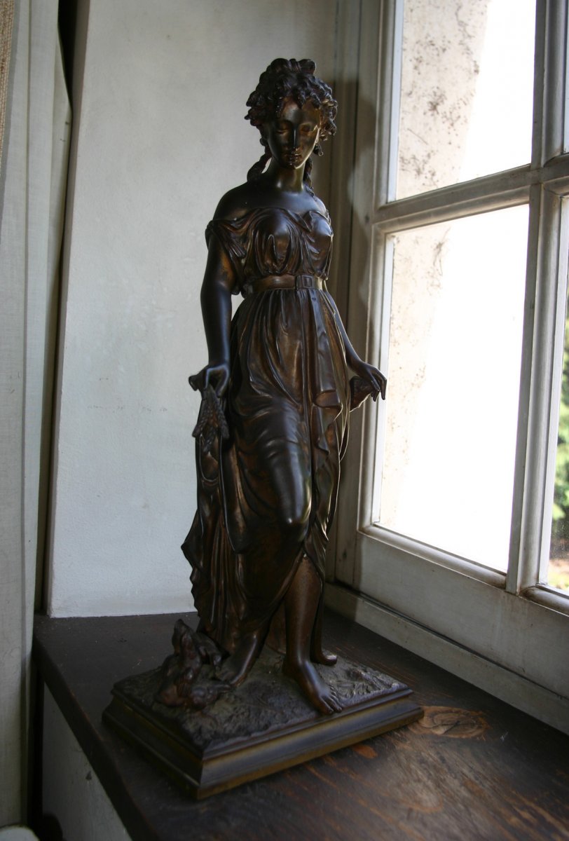 Bronze Statue, After Désiré-pierre Louis Marie, XIXth-photo-3