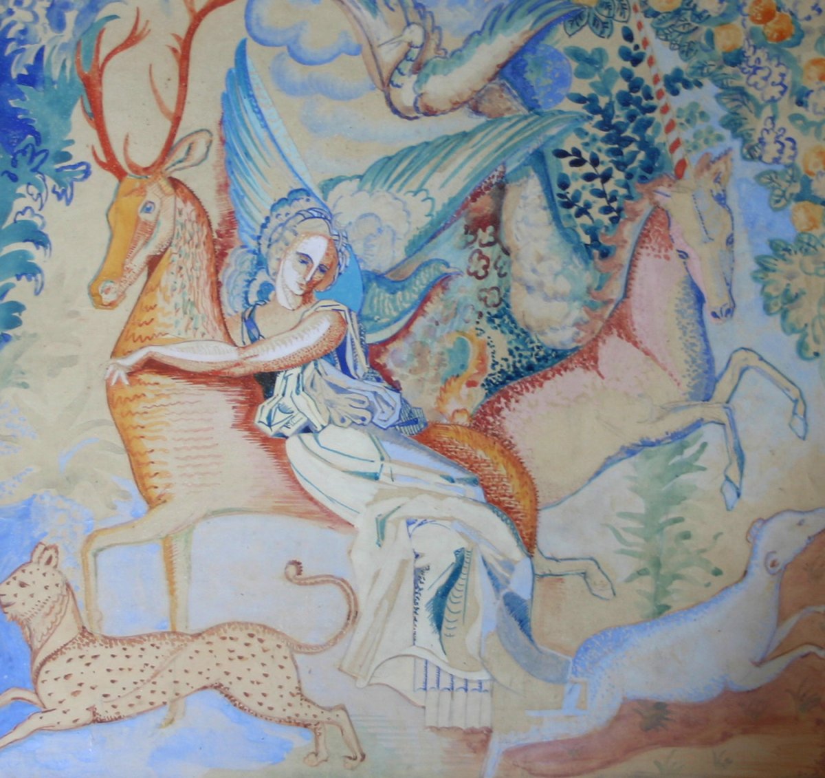 Diane à La Licorne, French School Of The XXth Century