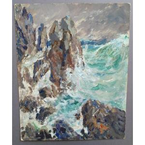 The Wild Coast At Pouliguen, 1930, Charles Tranchand