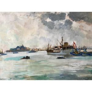 Concarneau, Bretagne par Lucien Victor Delpy, 1956