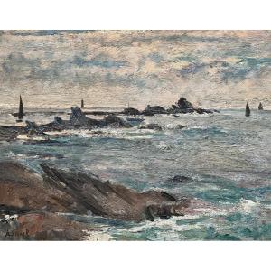 Bord de mer, Bretagne, par André-Léon Vivrel (3)