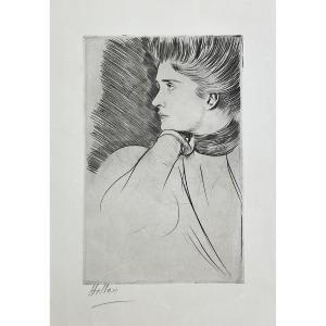 Paul César Helleu, femme de profil