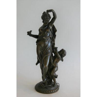 Venus Playing With Cupid, Bronze XIXth Century